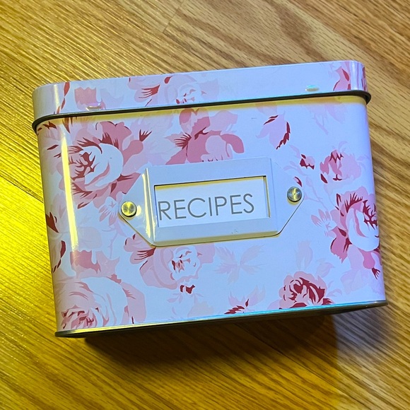 Simply Shabby Chic Other - Pink Floral Recipe Box - Simply Shabby Chic